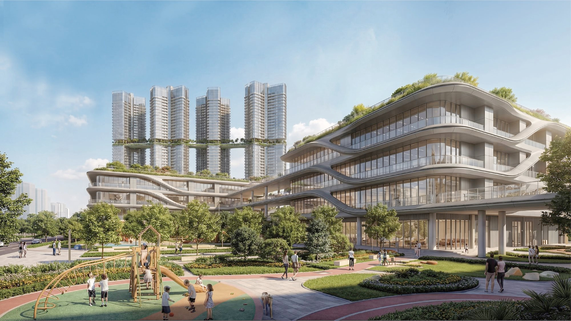 KĐT Bắc Thăng Long Urban City: Khu đô thị đa mục tiêu định hình chuẩn sống mới tại cửa ngõ phía Bắc Hà Nội 5 Trường học liên cấp quốc tế.
